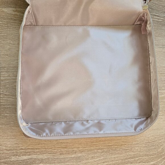 Lancôme Large Cosmetic Make Up Travel Case - Rose Gold - NEW - Picture 13 of 17